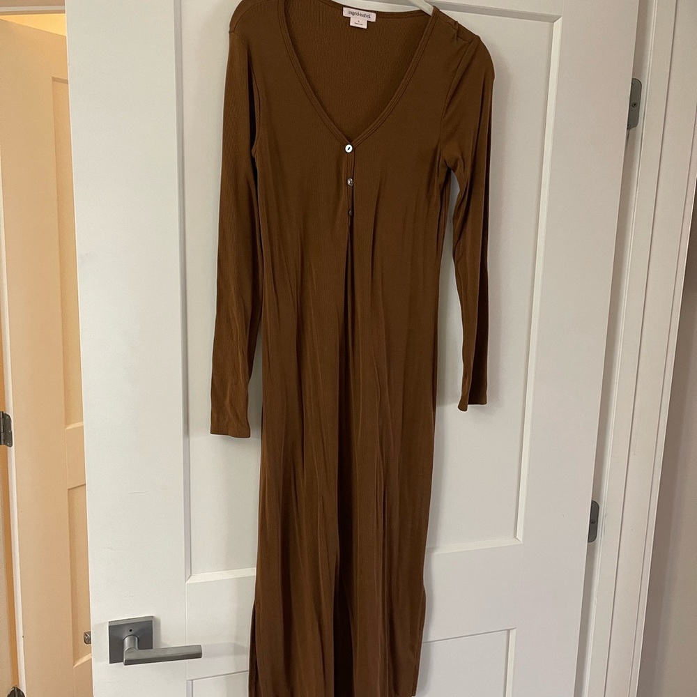Brown dress very stretchy